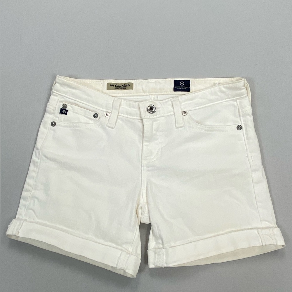 AG Adriano goldschmied white shorts jeans